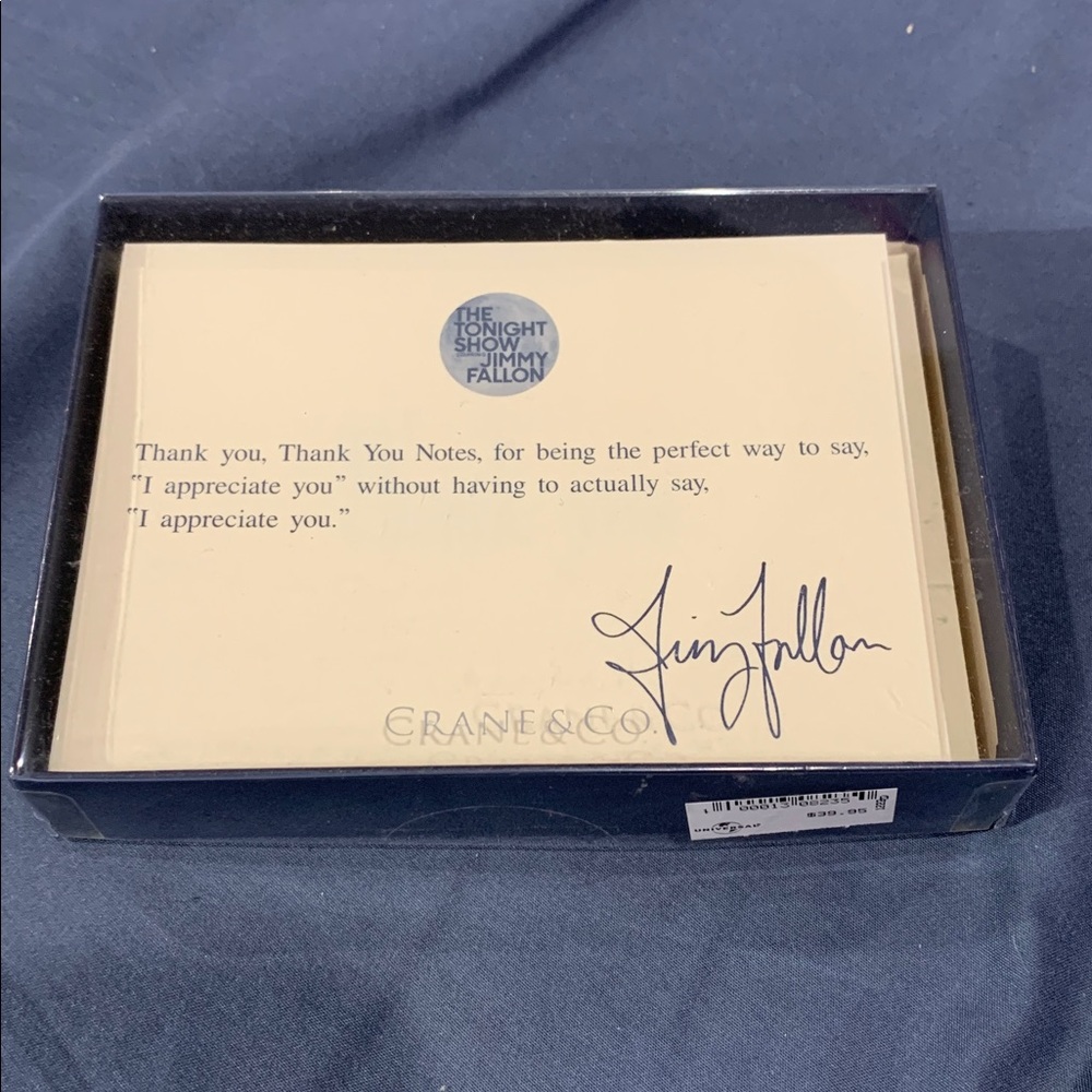 Jimmy Fallon Thank You cards from Universal Studios - 10pk